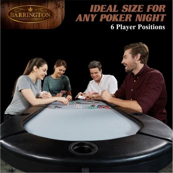 Barrington 6 Player Poker Table - Bed Bath & Beyond - 22853672
