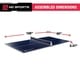 MD Sports Table Tennis Conversion Top with Retractable Net - Blue - Thumbnail 2