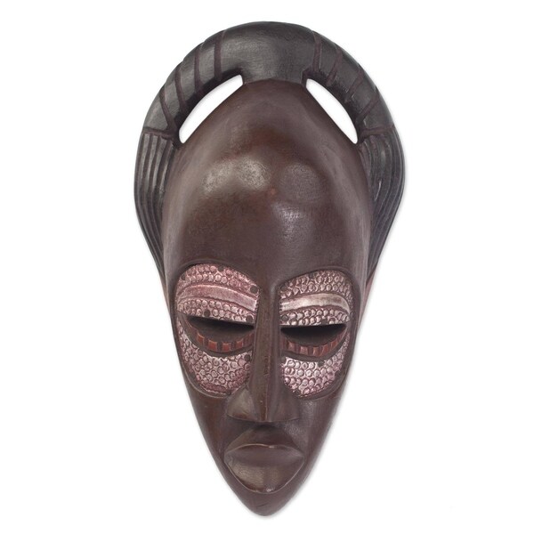 Iron Eyes Ewe Wood Mask - Ghana