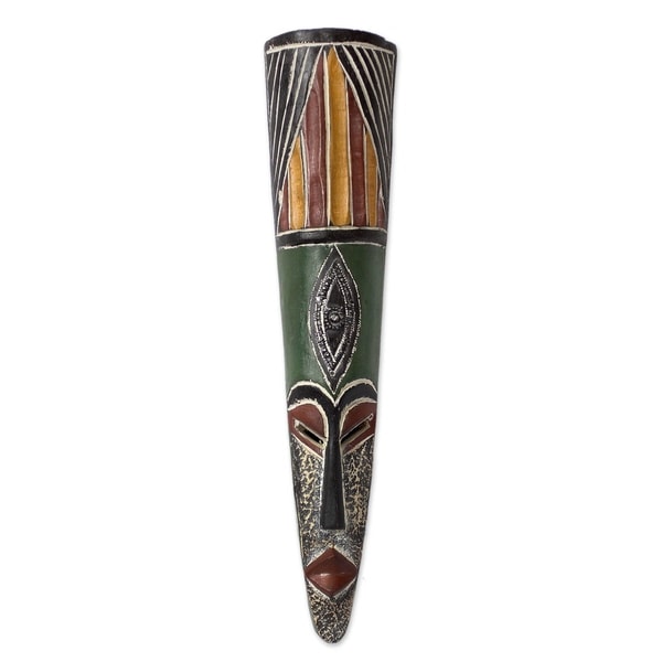 Handmade Amoo Wood Mask (Ghana)