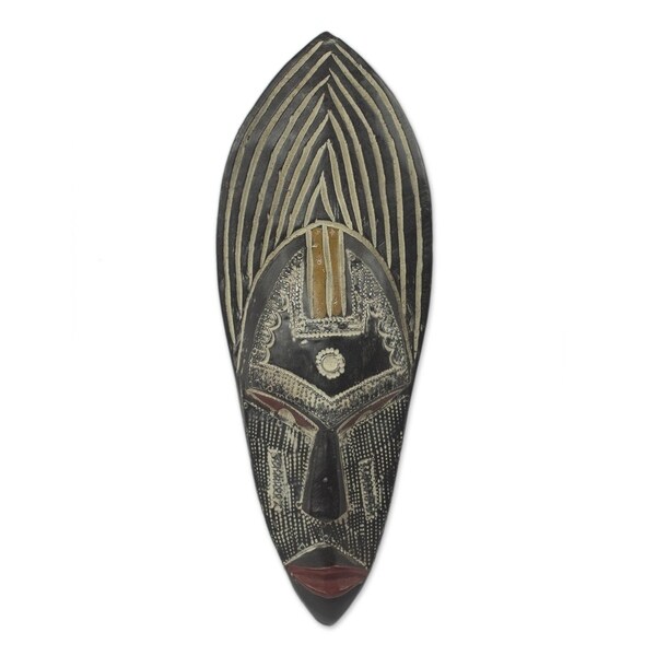 Saida Luck African Wood Mask - Ghana