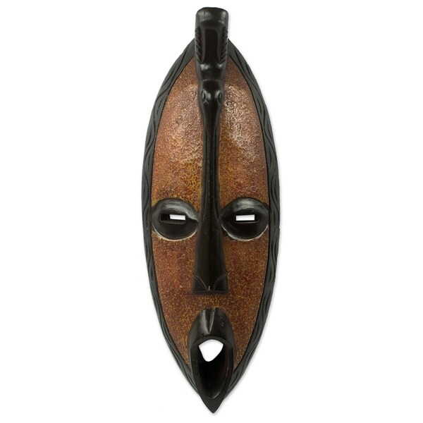 Handmade Borre Wood Mask (Ghana)
