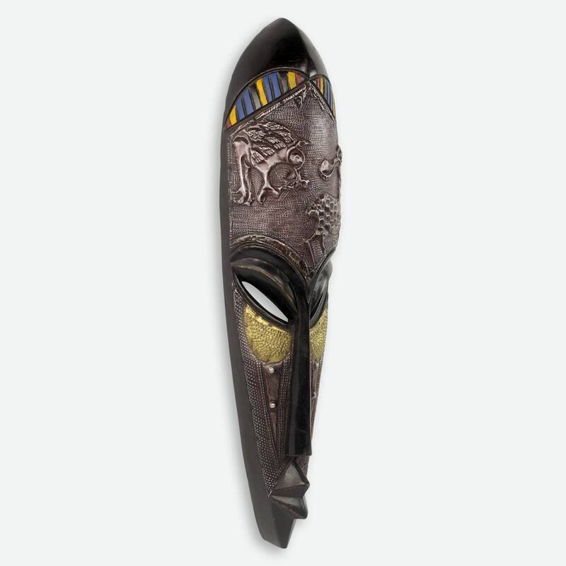 Handmade Fafa African Wood Mask (Ghana)
