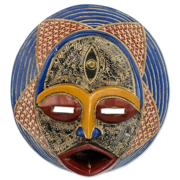 Kafuinam African Wood Mask - Ghana