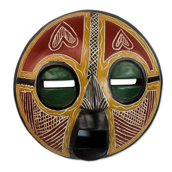 Heart Of Africa African Wood Mask - Ghana