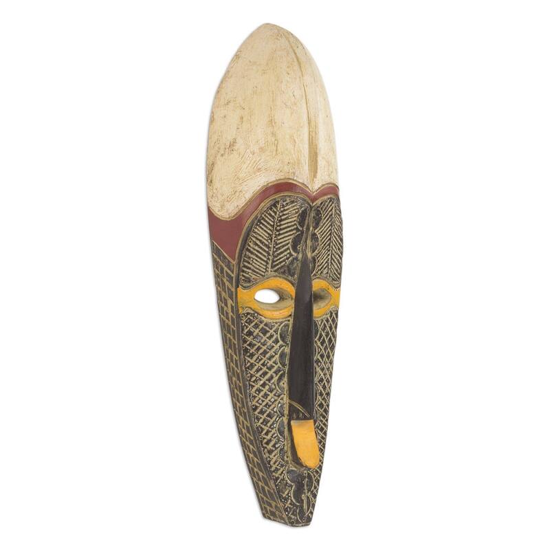 Handmade In The Distance African Wood Mask (Ghana) - Bed Bath & Beyond ...