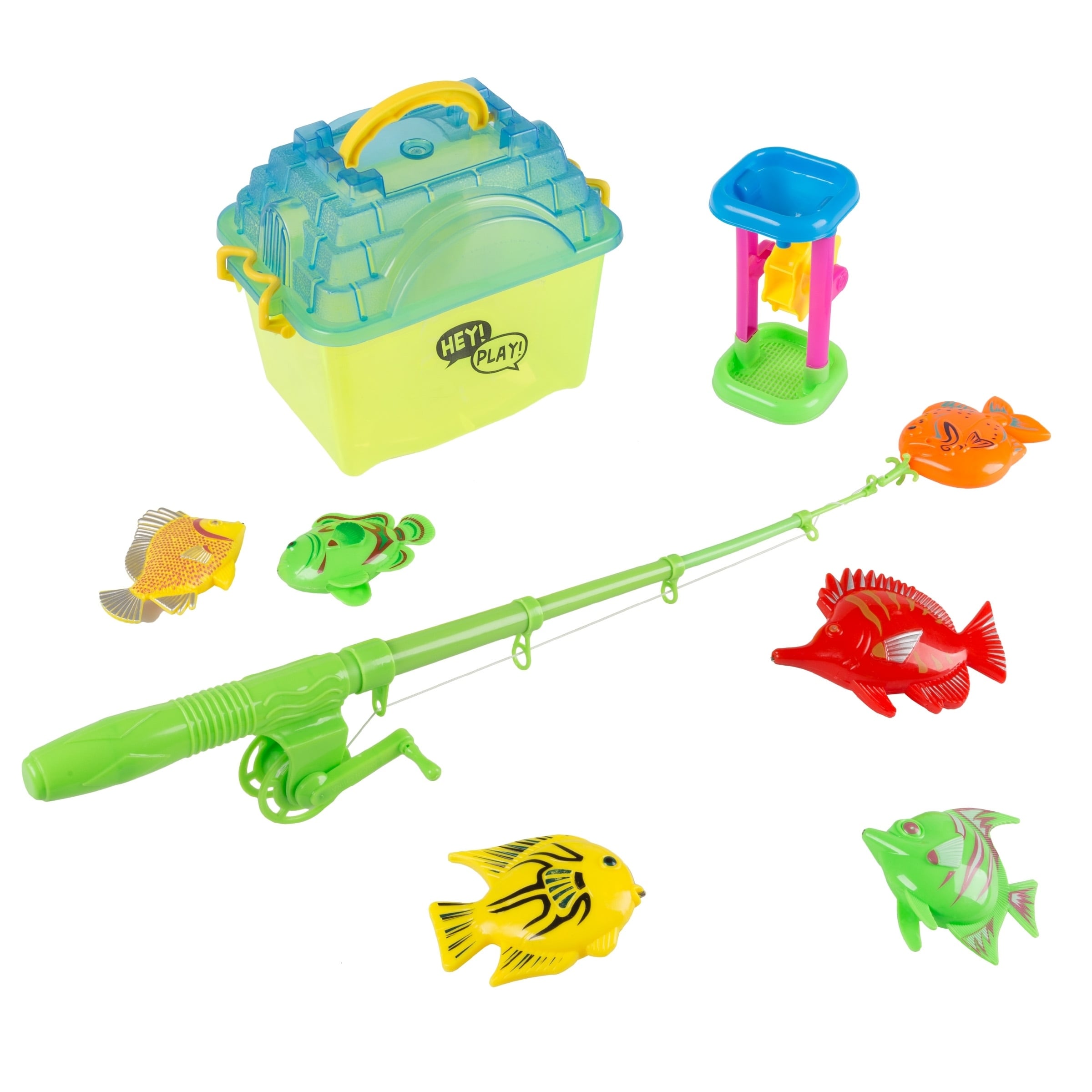 fisher price fishing pole and tackle box