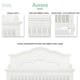 preview thumbnail 11 of 11, Evolur Aurora 5 in 1 Convertible Crib