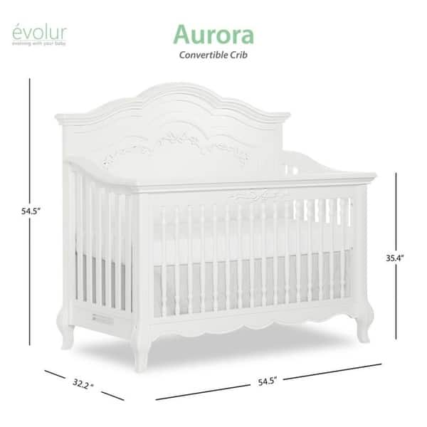 Evolur Aurora 5 in 1 Convertible Crib