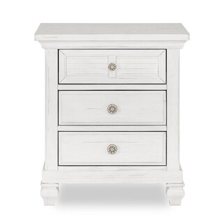 Evolur Signature Cape May Nightstand, Weathered White