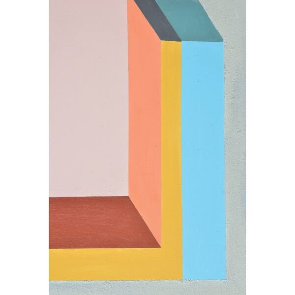 Shop Strick Bolton Framed Grey Multi Colored Canvas Oil