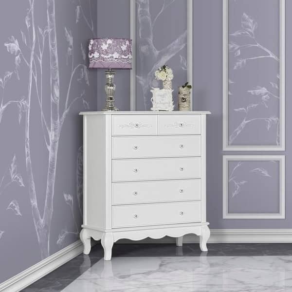 slide 2 of 3, Evolur Aurora 5 Drawer Tall Chest