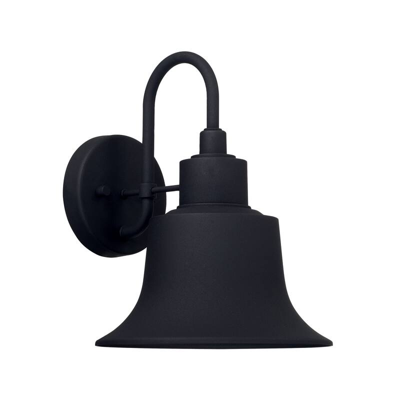 Brock 1-light Black Outdoor Wall Sconce - Black