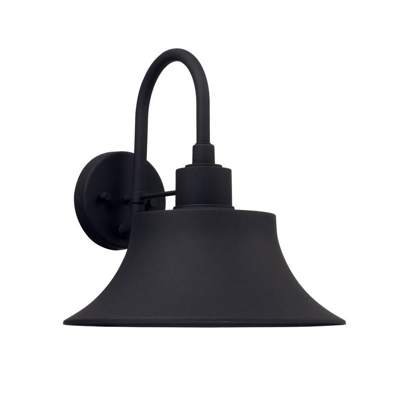 Brock 1-light Black Outdoor Wall Sconce