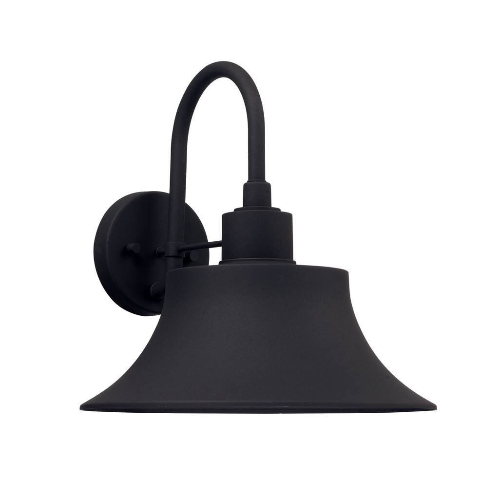 Brock 1-light Black Outdoor Wall Sconce
