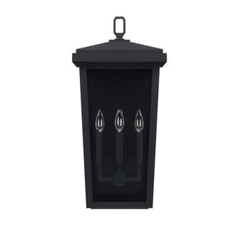Donnelly 3-light Black Outdoor Wall Lantern
