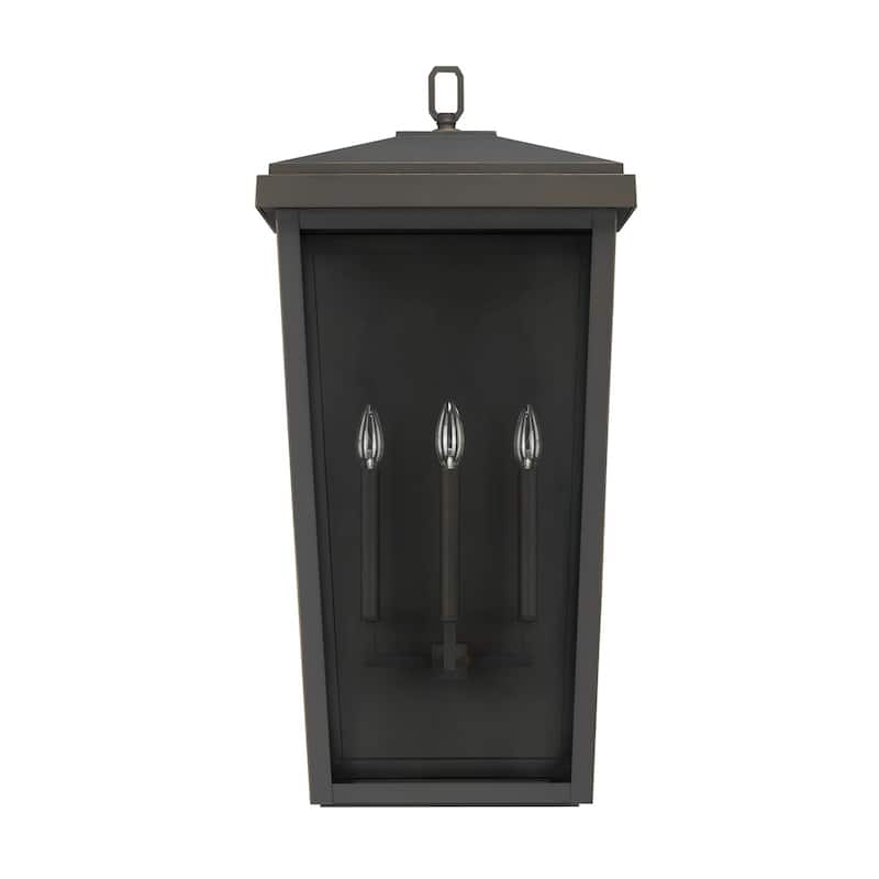 Donnelly 3-light Oiled Bronze Outdoor Wall Lantern