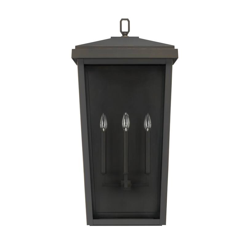 Donnelly 3-light Oiled Bronze Outdoor Wall Lantern - Oiled Bronze