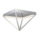 preview thumbnail 1 of 0, Pyramid 19.75" Wide Steel Flush Mount Ceiling Light