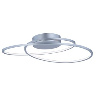 Cycle 25.25" Wide Aluminum Flush Mount Ceiling Light - matte silver - matte silver