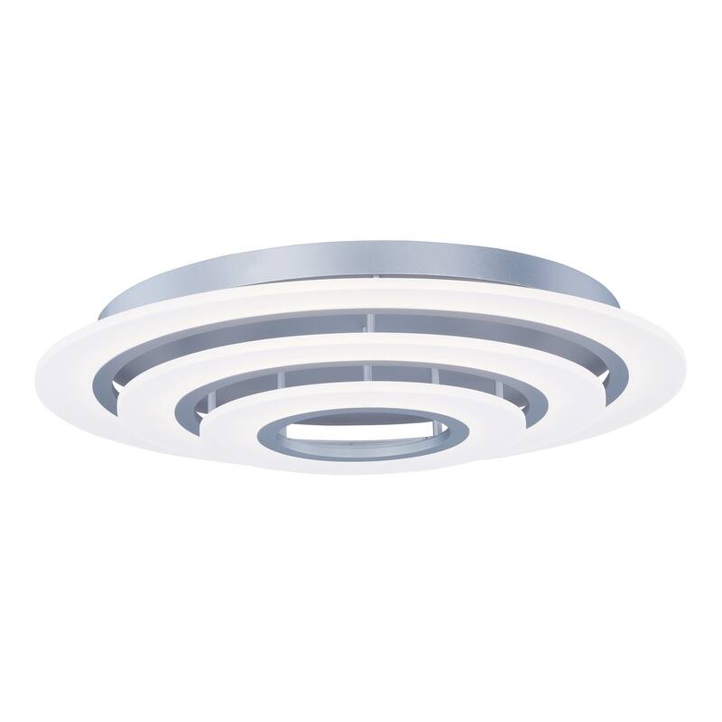 Saturn II 31.5" Wide Aluminum Flush Mount Ceiling Light - matte silver - matte silver - N/A