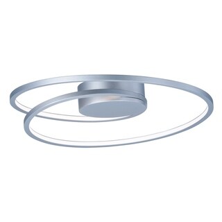 Cycle 18.25" Wide Aluminum Flush Mount Ceiling Light - matte silver - matte silver