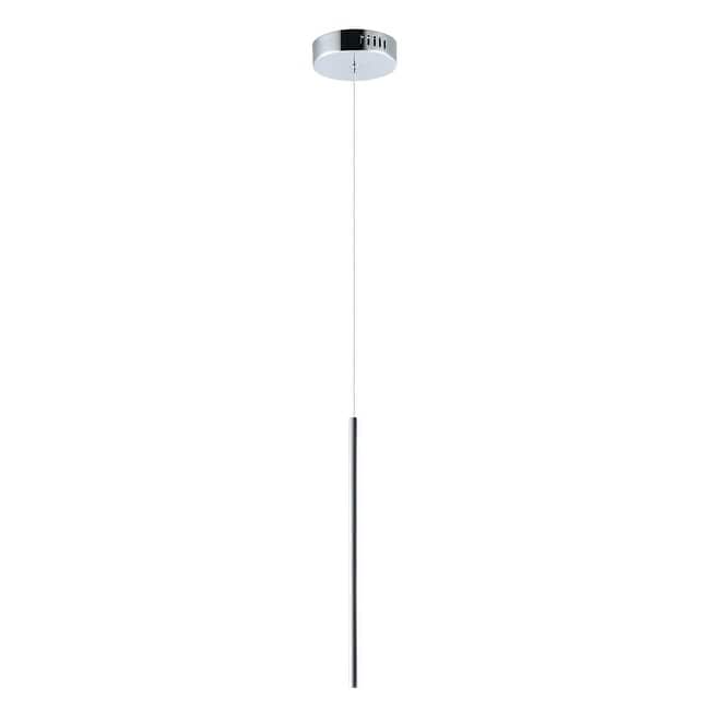 Flute 1" Wide Steel Pendant - Polished chrome