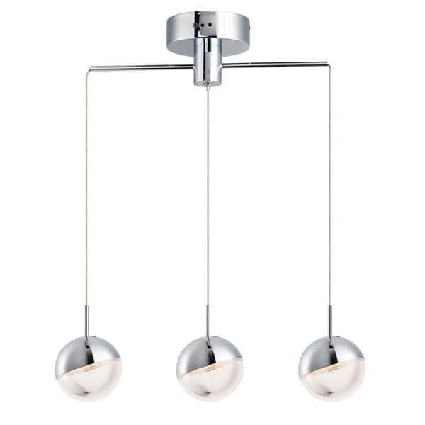 slide 1 of 1, Spot 4" Wide Steel Pendant