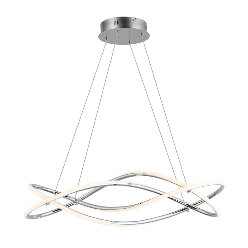 Coaster 10" Wide Steel Pendant