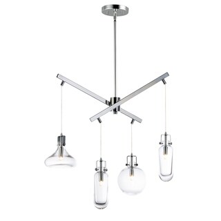 Kem 7.5" Wide Steel Pendant