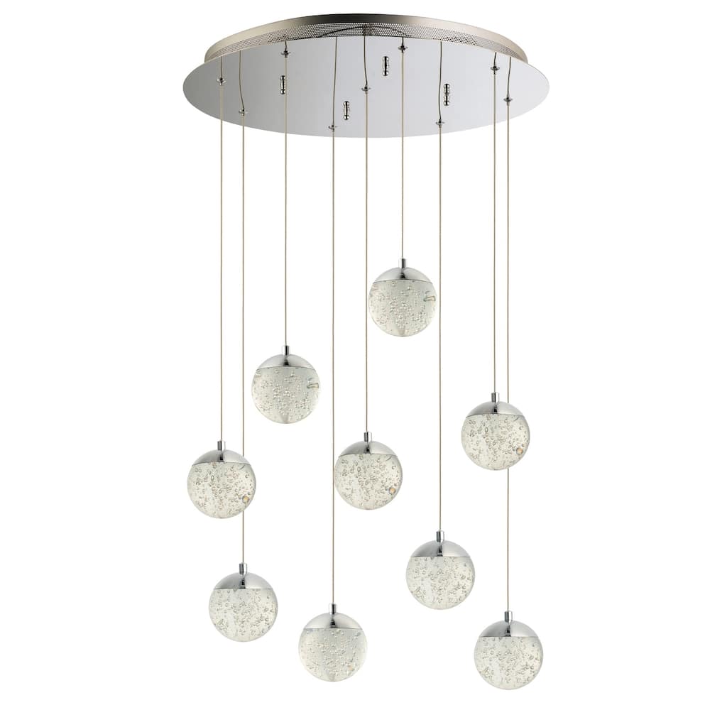 Orb II 21.75" Wide Steel Pendant