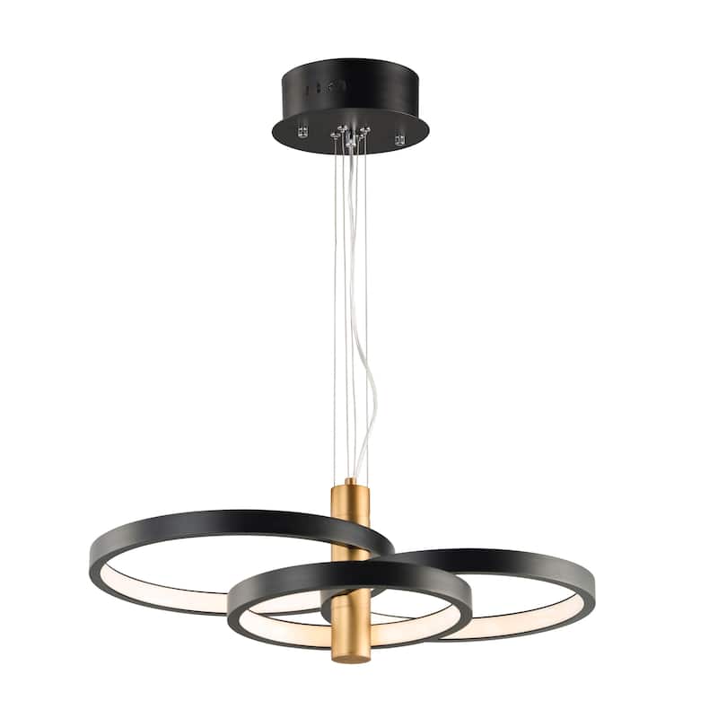 Hoopla 29.5" Wide Steel Pendant