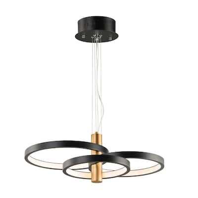 Hoopla 29.5" Wide Steel Pendant
