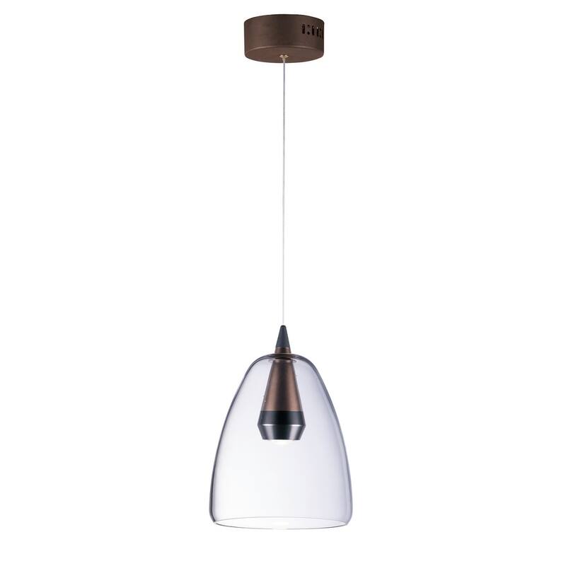Sven 8" Wide Steel Pendant