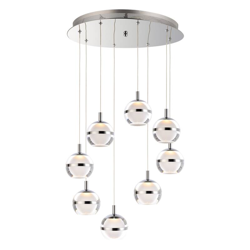 Swank 19" Wide Steel Pendant