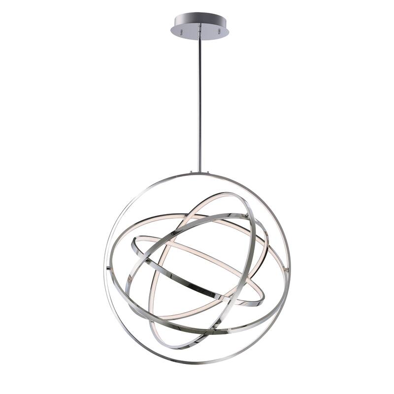 Gyro II 31.5" Wide Metal Pendant - Polished chrome