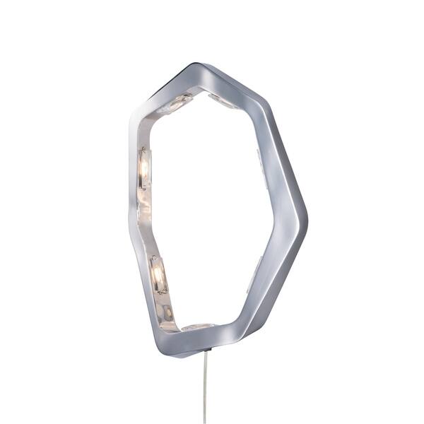 slide 1 of 1, Boulder 3" Wide Steel Wall Sconce - Polished chrome - Polished chrome