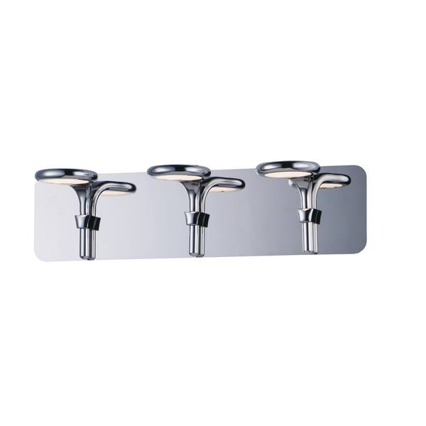 slide 1 of 1, Cobra 6.75" Wide Steel Bath Vanity Light - Polished chrome - Polished chrome