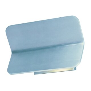 Alumilux Sconce 8" Wide Aluminum Wall Sconce - satin aluminum - satin aluminum