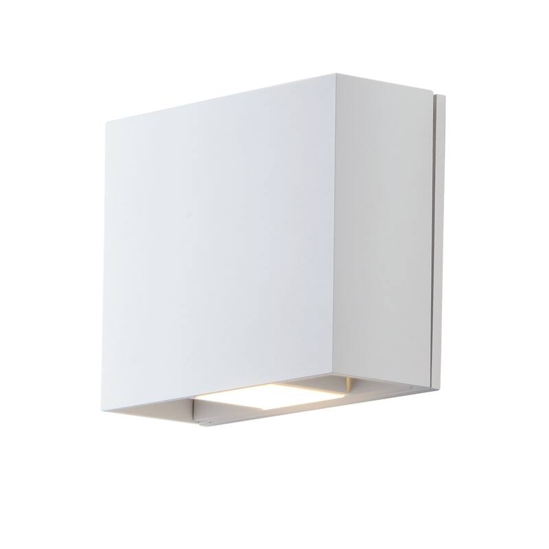 Alumilux Sconce 7" Wide Aluminum Wall Sconce - White