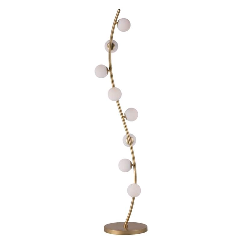 Rover 9.5" Wide Steel Floor Lamp - Metallic Gold