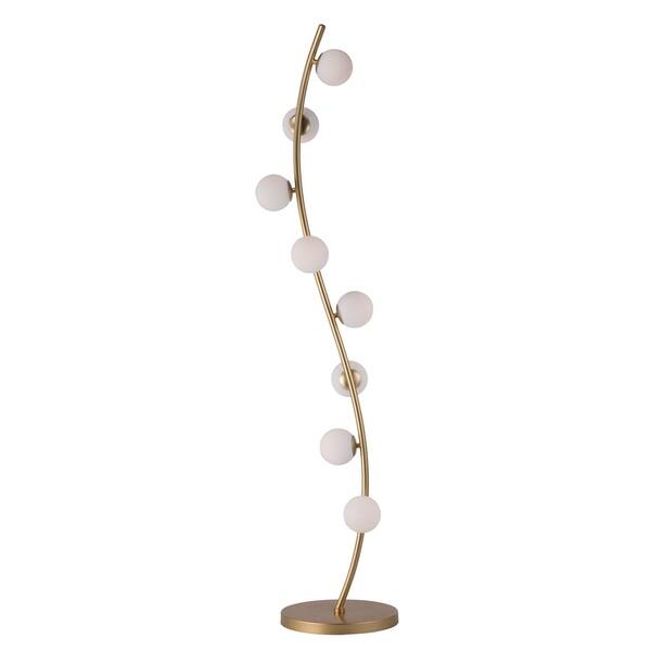slide 1 of 1, Rover 9.5" Wide Steel Floor Lamp - Metallic Gold