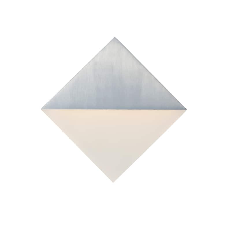 Alumilux Sconce 8" Wide Aluminum Wall Sconce - satin aluminum