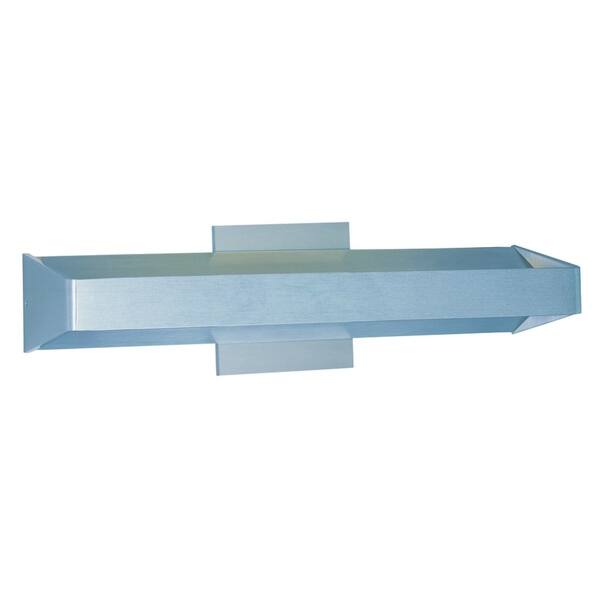slide 1 of 1, Alumilux Sconce 15.75" Wide Aluminum Wall Sconce - satin aluminum - satin aluminum