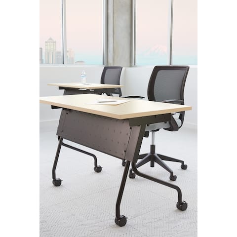 Flip-Top Training Table 48 x 24 with Black Frame
