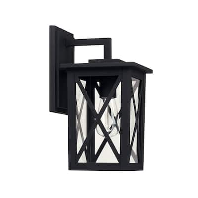 Avondale 1-light Black Outdoor Wall Lantern
