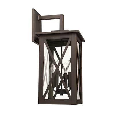 Avondale 4-light Oiled Bronze Outdoor Wall Lantern