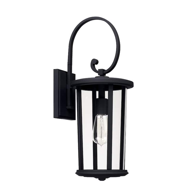 Howell 1-light Black Outdoor Wall Lantern