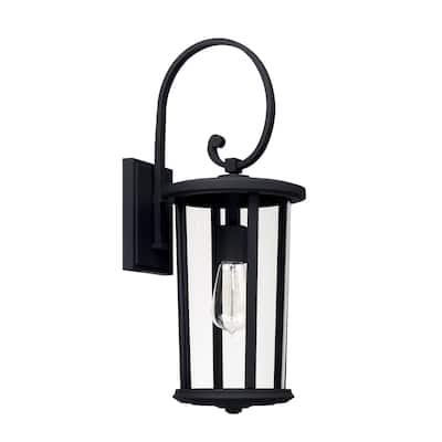 Howell 1-light Black Outdoor Wall Lantern