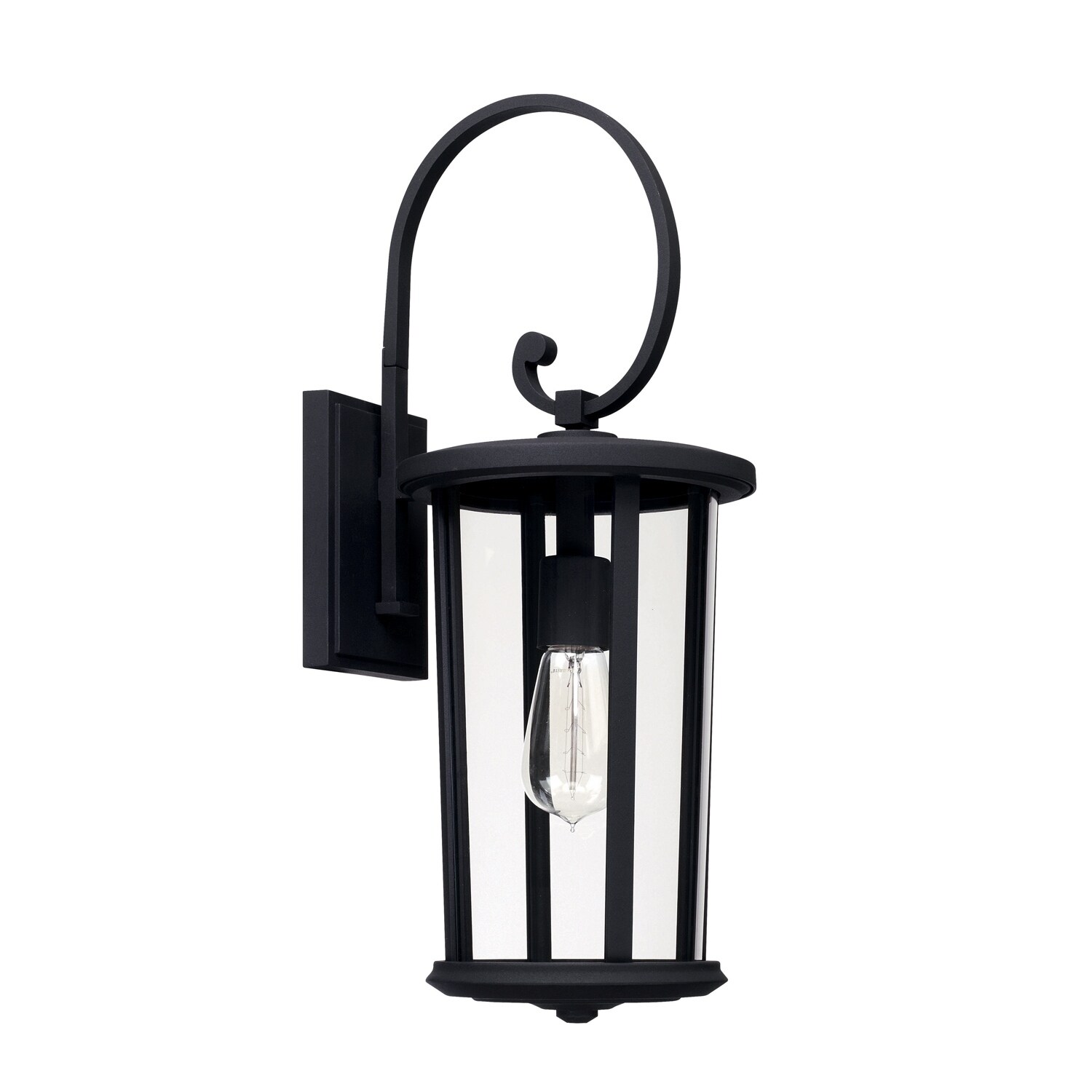 Howell 1-light Black Outdoor Wall Lantern